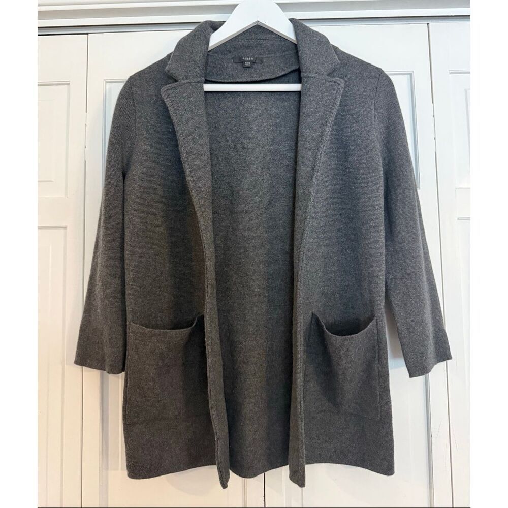 J.Crew Sophie merino wool cotton blend knit blazer jacket Xxs - Picture 2 of 9